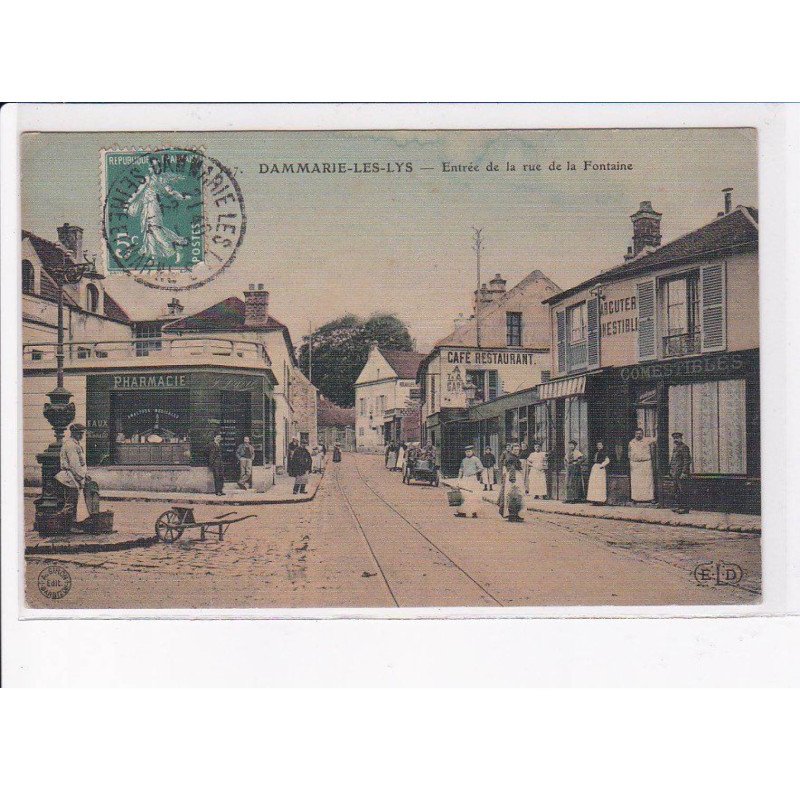 DAMMARIE-les-LYS: entrée de la rue de la fontaine - très bon état