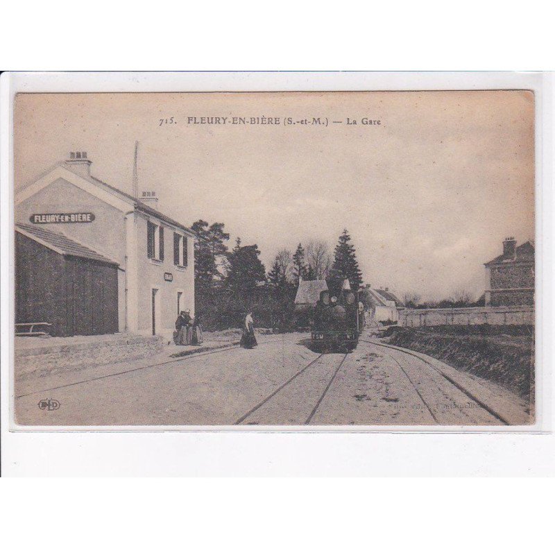 FLEURY-en-BIERE: la gare - très bon état