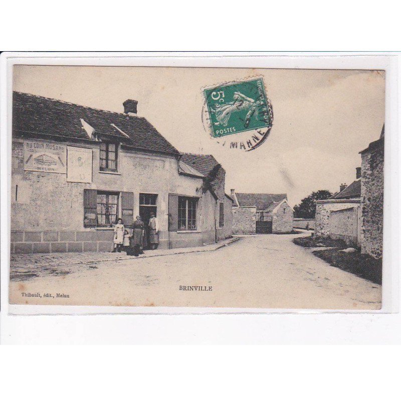 BRINVILLE: au coin musard, scène de rue - état