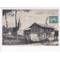 COURQUETAINE: la mairie et l'église - très bon état