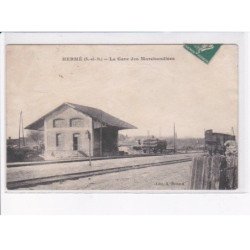 HERME: la gare des marchandises - état