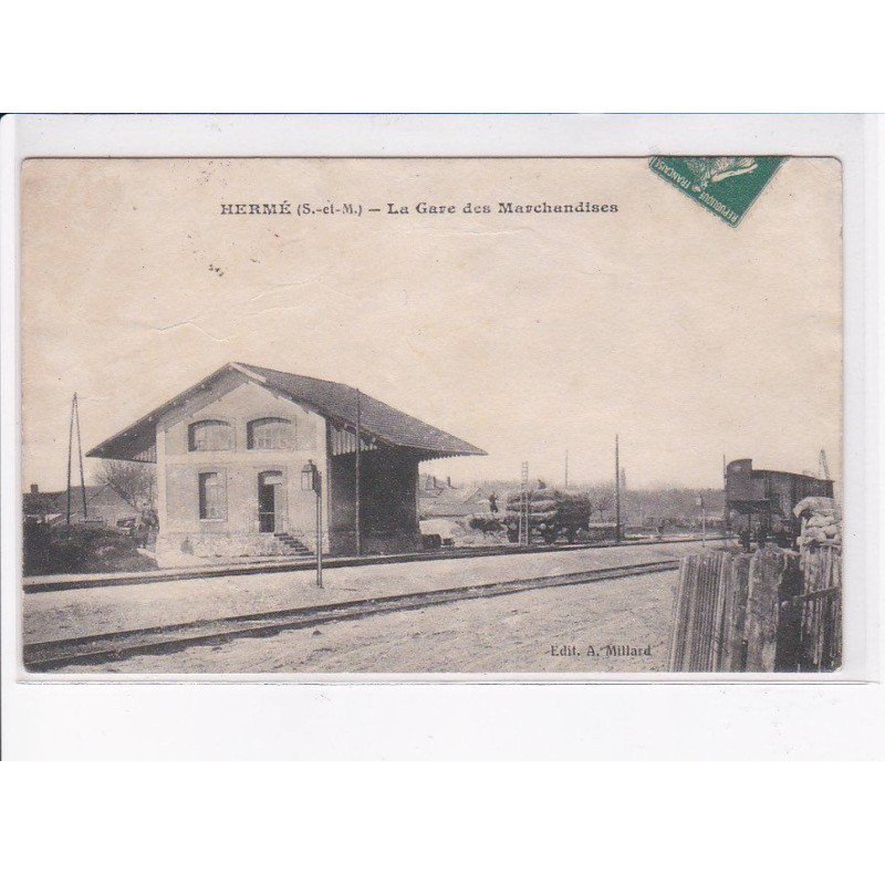 HERME: la gare des marchandises - état