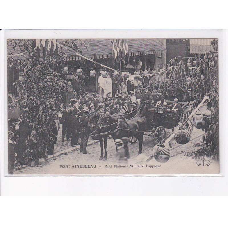 FONTAINEBLEAU: raid national militaire hippique - état