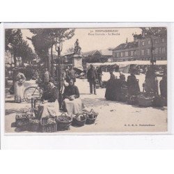 FONTAINEBLEAU: place centrale, le marché - très bon état