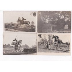 FONTAINEBLEAU: 6CPA, course d'obstacles à dos de cheval - très bon état