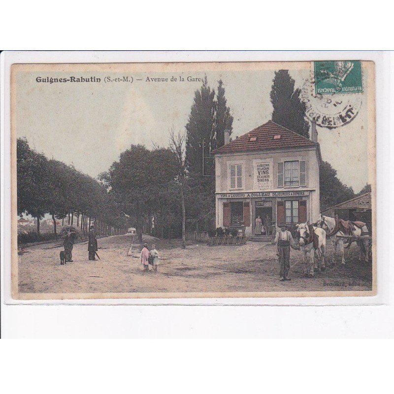 GUIGNES-RABUTIN: avenue de la gare - état