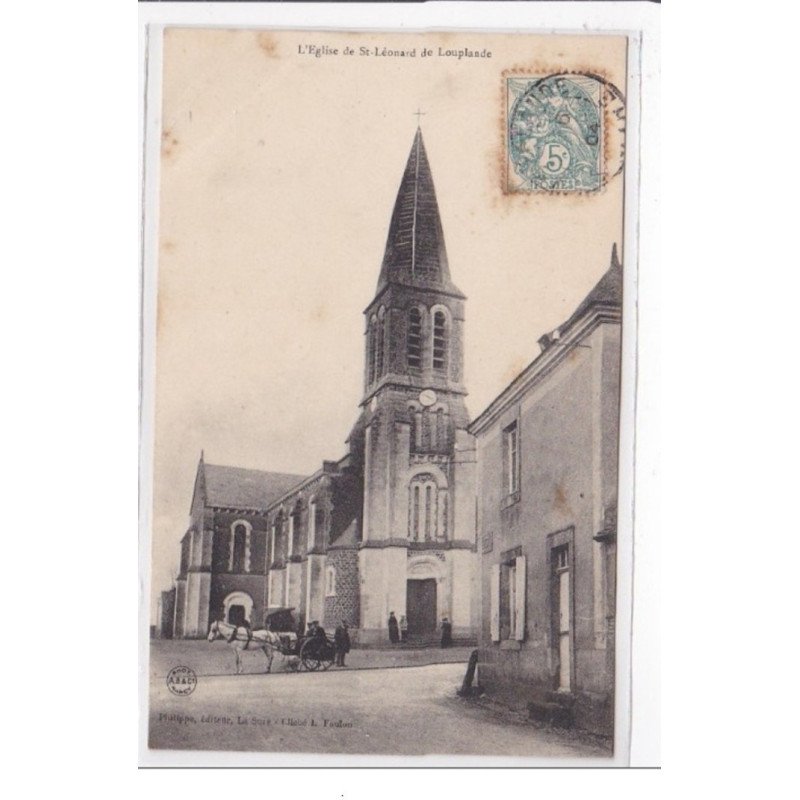 St-LEONARD-de-LOUPLANDE : l'eglise - tres bon etat
