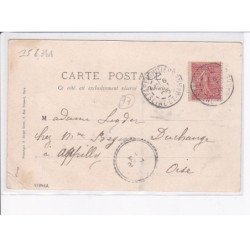 LA CELLE-sur-MORIN: scène de village - état