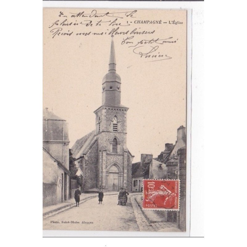 CHAMPAGNE : l'eglise - tres bon etat