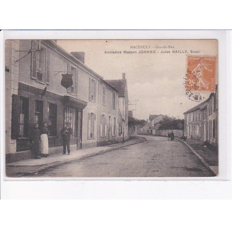 MACHAULT: grande-rue, ancienne maison joanne, jules bailly - très bon état