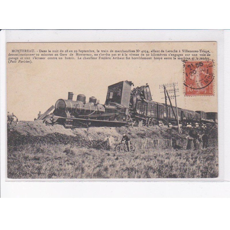 MONTEREAU: accident de train - très bon état