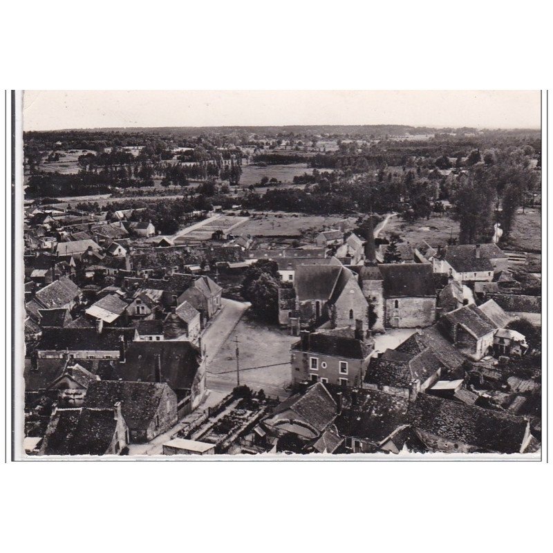 CHALLES : en avion au-dessus de ..., la place de l'eglise - tres bon etat