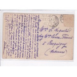 MONTEVRAIN: façade de l'église et ancien presbytère annexé, les travaux - état