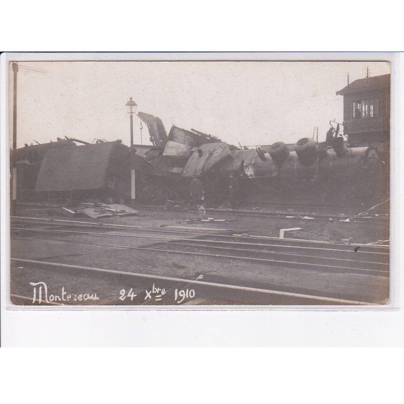 MONTEREAU: accident de train 1910 - état