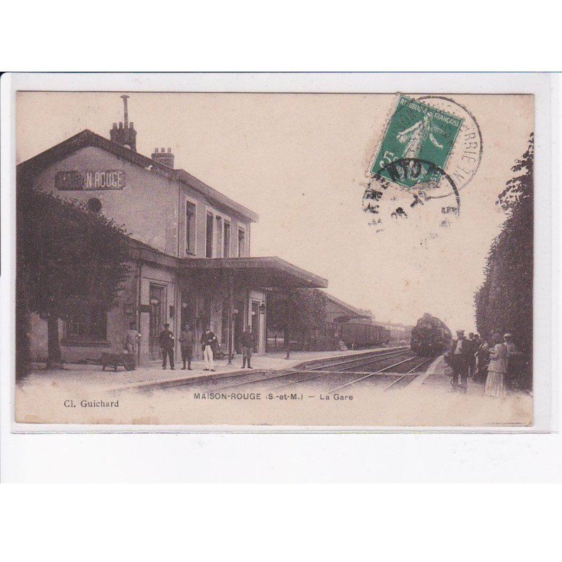 MAISON-ROUGE: la gare - très bon état