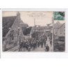 MORET-sur-LOING: concours de pêche du 21 juillet 1912, le défilé sur le pont - très bon état