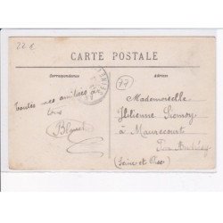 MORET-sur-LOING: concours de pêche du 21 juillet 1912, le défilé sur le pont - très bon état