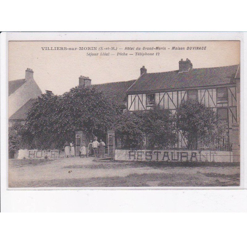 VILLIERS-sur-MORIN: hôtel du grand-morin, maison duvinage - très bon état
