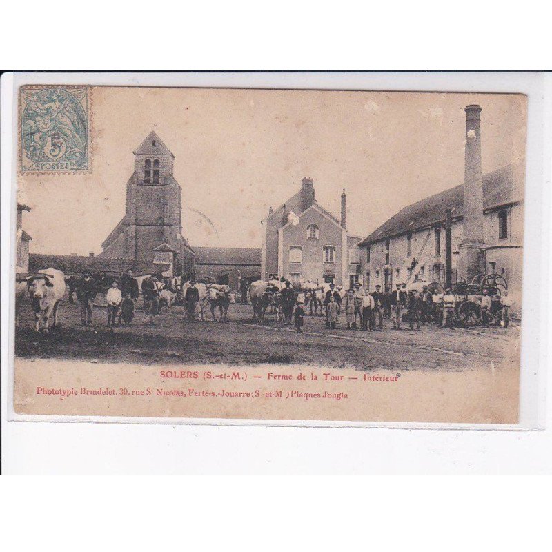 SOLERS: ferme de la tour, intérieur - état