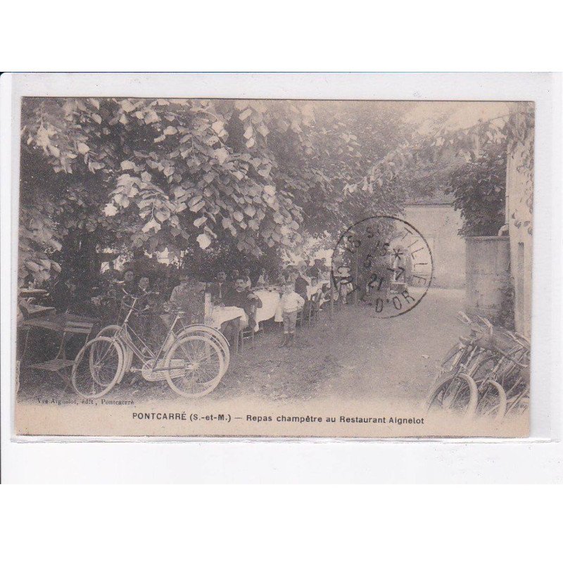 PONTCARRE: repas champêtre au restaurant aignelot - très bon état