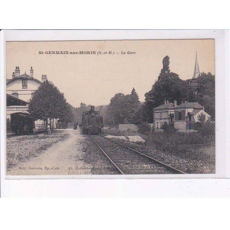 SAINT-GERMAIN-sur-MORIN: la gare - très bon état