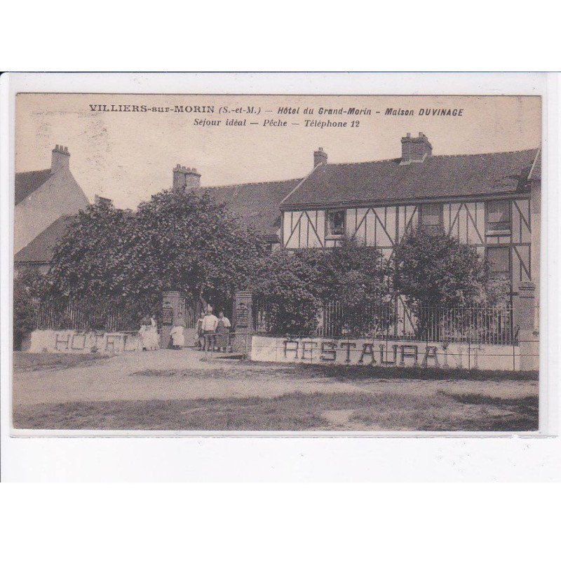 VILLIERS-sur-MORIN: hôtel du grand-morin, maison duvinage - très bon état