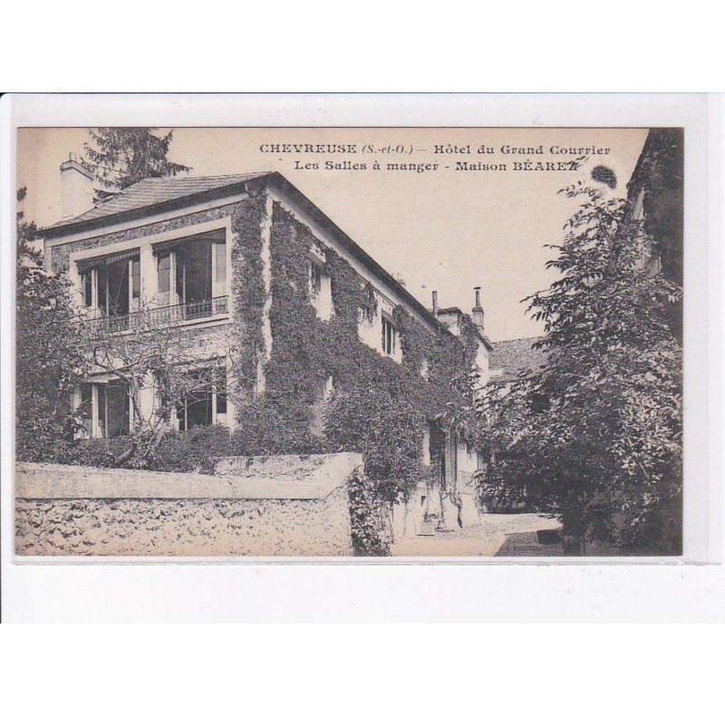 CHEVREUSE: hôtel du grand courrier, les salles à manger, maison béaret - très bon état