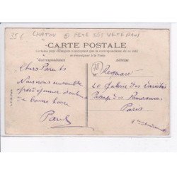 CHATOU: remise du drapeau aux jardiniers par M. Etienne ministre de la guerre, fête des vétérans - très bon état