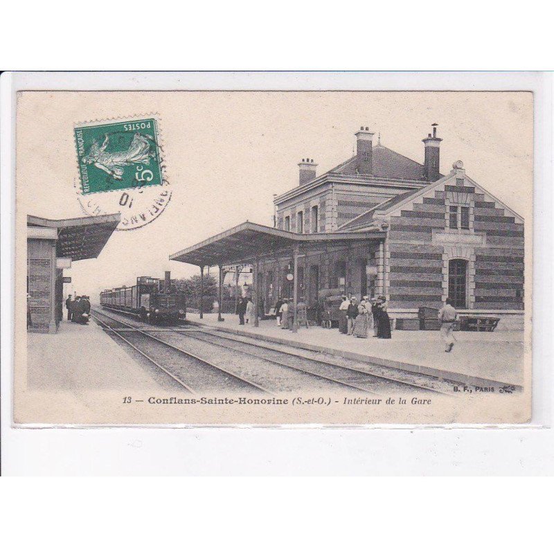 CONFLANS-SAINTE-HONORINE: intérieur de la gare - très bon état