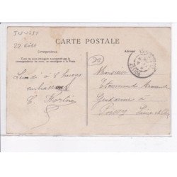 JUVISY: pespective sur la voie, arrivée d'un train à traction électrique - état