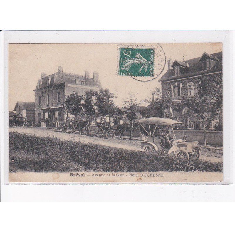 BREVAL: avenue de la gare, hôtel duchesne - très bon état