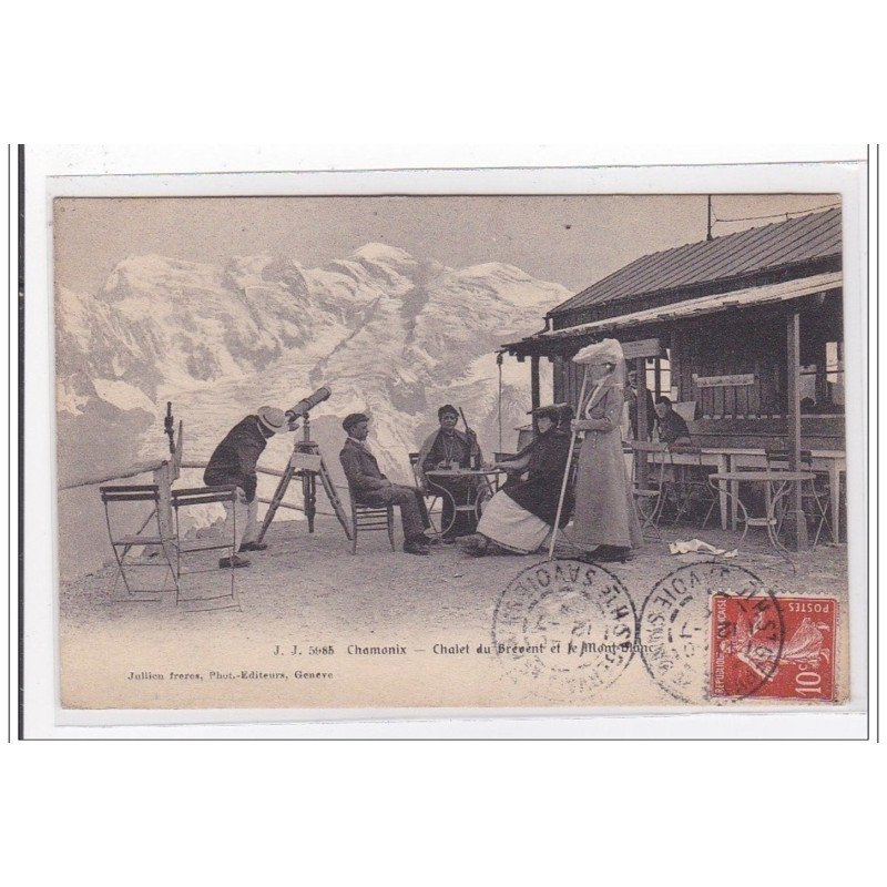 CHAMONIX : chalet du brévent et le mont-blanc - tres bon etat