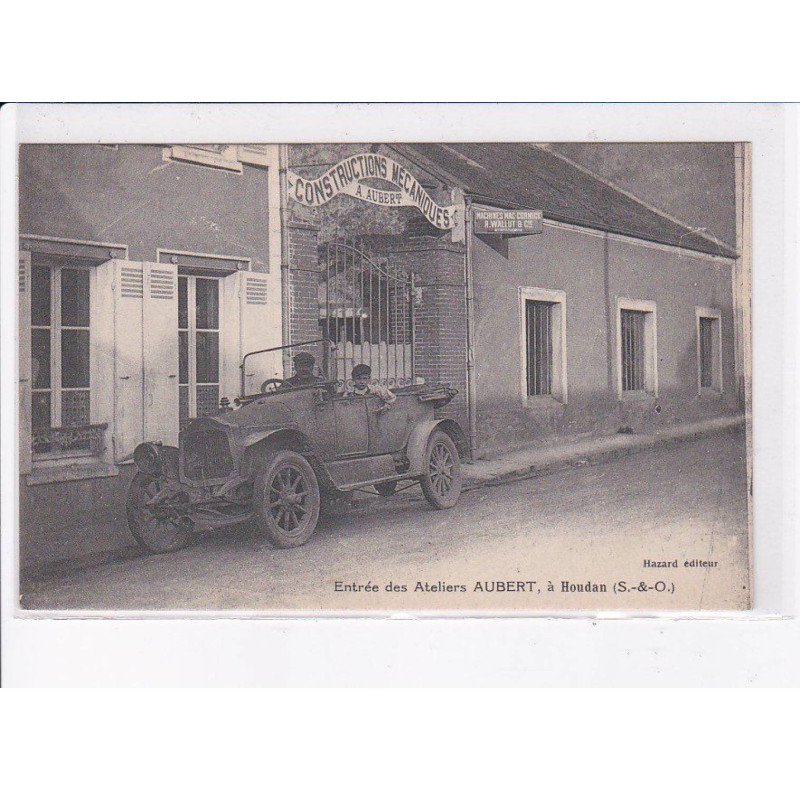 HOUDAN: entrée des ateliers aubert, automobile - très bon état