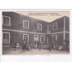 LA QUEUE-les-YVELINES: cour de récréation, colonie de vacances des soeurs de saint-vincent-de-paul - très bon état