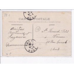 MEULAN: passage du train transatlantique en gare de meulan, hardricourt - très bon état