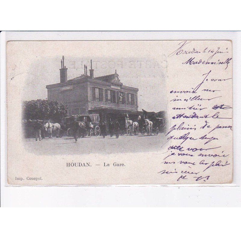 HOUDAN: la gare - très bon état