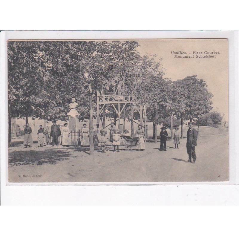 HOUILLES: place courbet monument schoelcher - très bon état