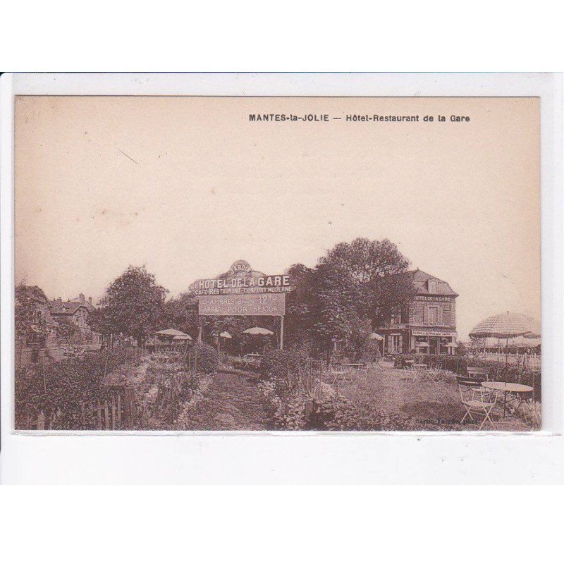 MANTES-la-JOLIE: hôtel-restaurant de la gare - très bon état