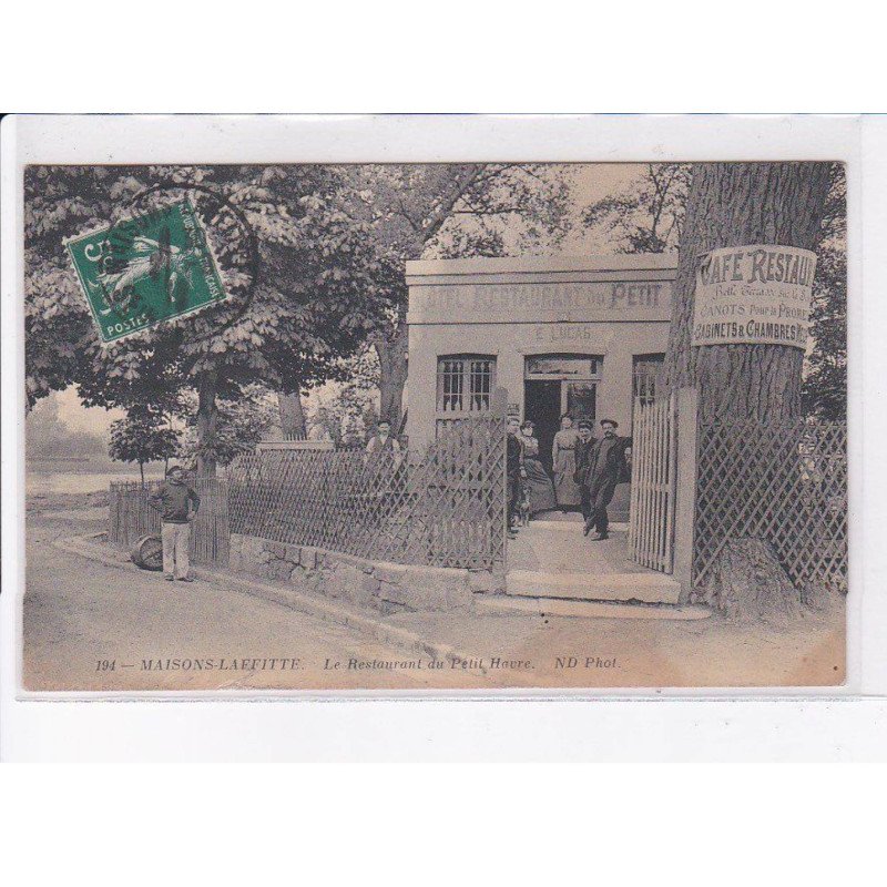 MAISON-LAFITTE: le restaurant du petit havre - très bon état