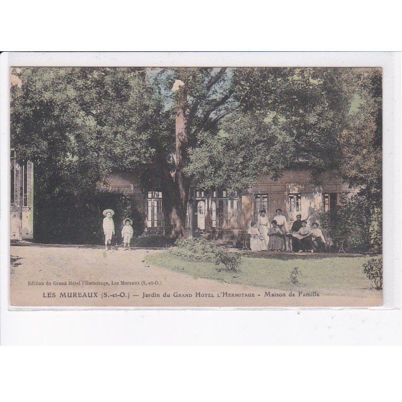 LES MUREAUX: jardin du grand hôtel l'hermitage, maison de famille - très bon état