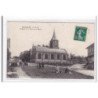 ISNEAUVILLE : l'eglise et la place de la mairie - etat