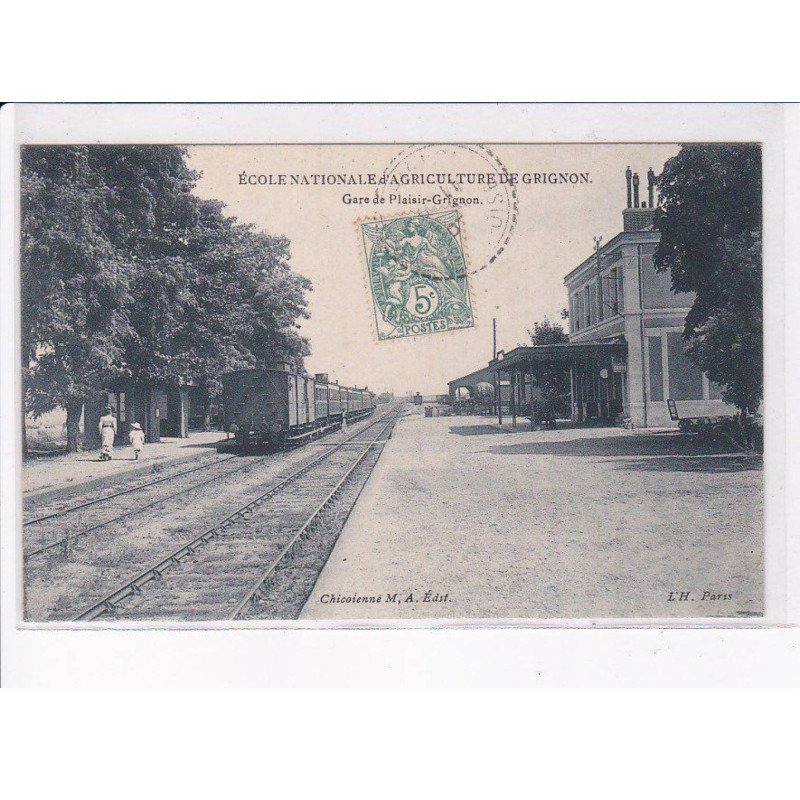 PLAISIR-GRIGNON: école nationale d'agriculture grignon, la gare - très bon état