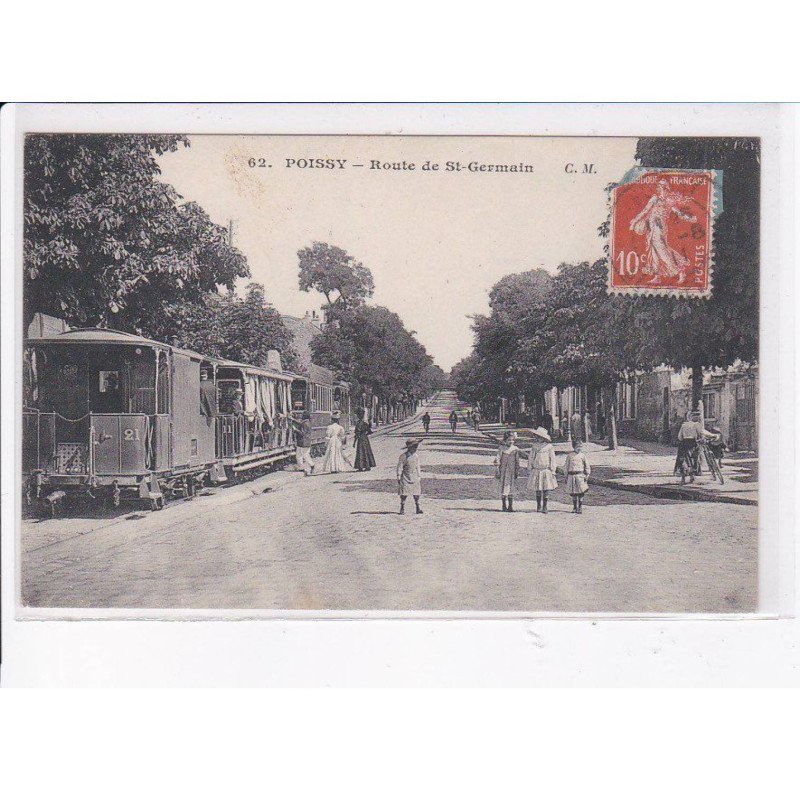POISSY: route de saint-germain, tramway - très bon état