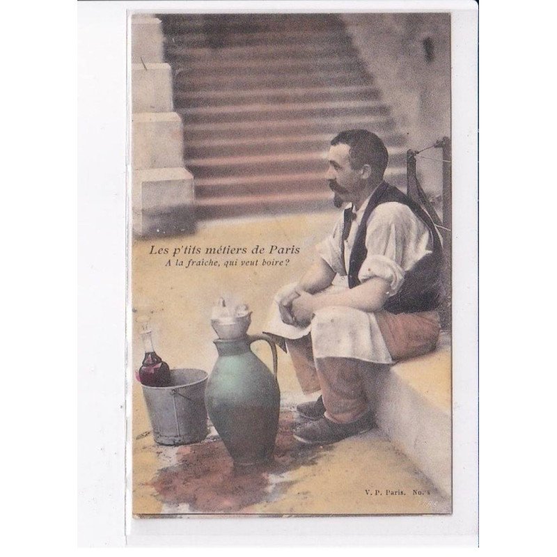 PARIS: Atget, les p'tits métiers de paris, a la fraiche qui veut boire? - très bon état