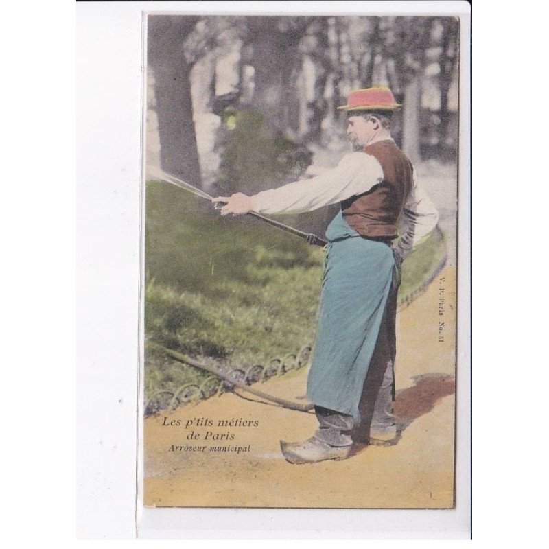 PARIS: Atget, les p'tits métiers de paris, arroseur municipal - très bon état