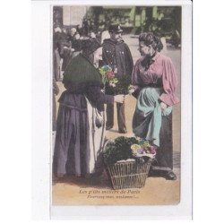 PARIS: Atget, les p'tits métiers de paris, fleurissez-vous, mesdames! - état