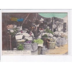 PARIS: Atget, les p'tits métiers de paris, sous la baraque, primeurs et légumes secs - très bon état