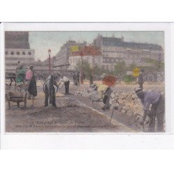 PARIS: Atget, les p'tits métiers de paris, réfection de paris, le repavage - état