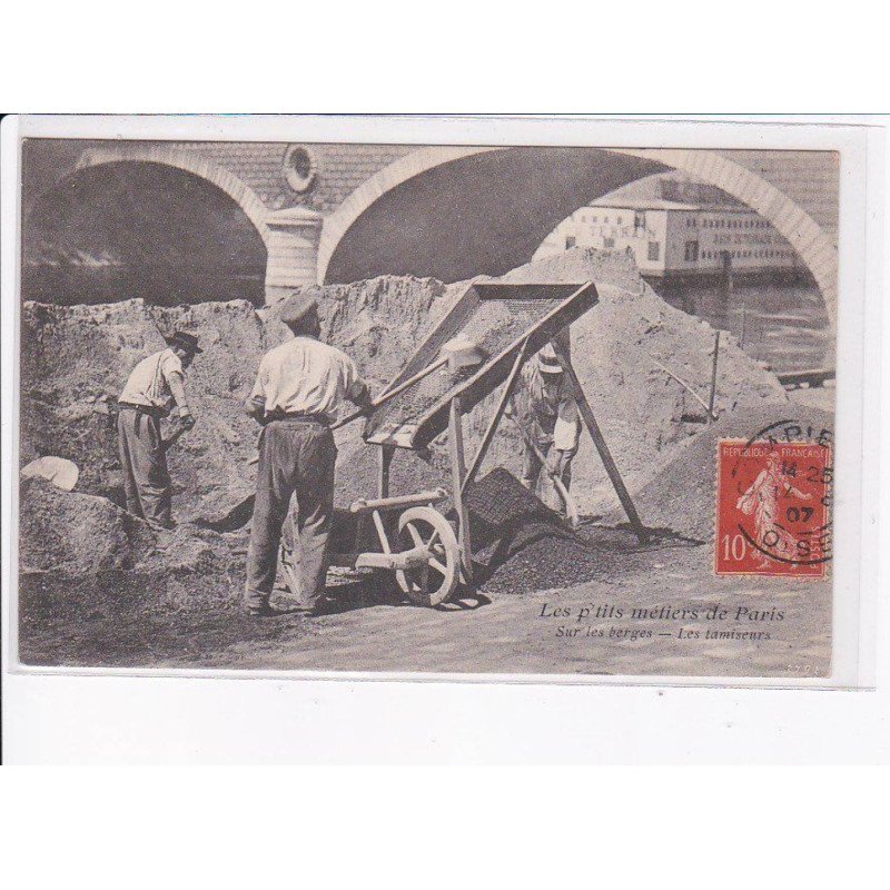 PARIS: Atget, les p'tits métiers de paris, sur les berges, les tamiseurs - très bon état