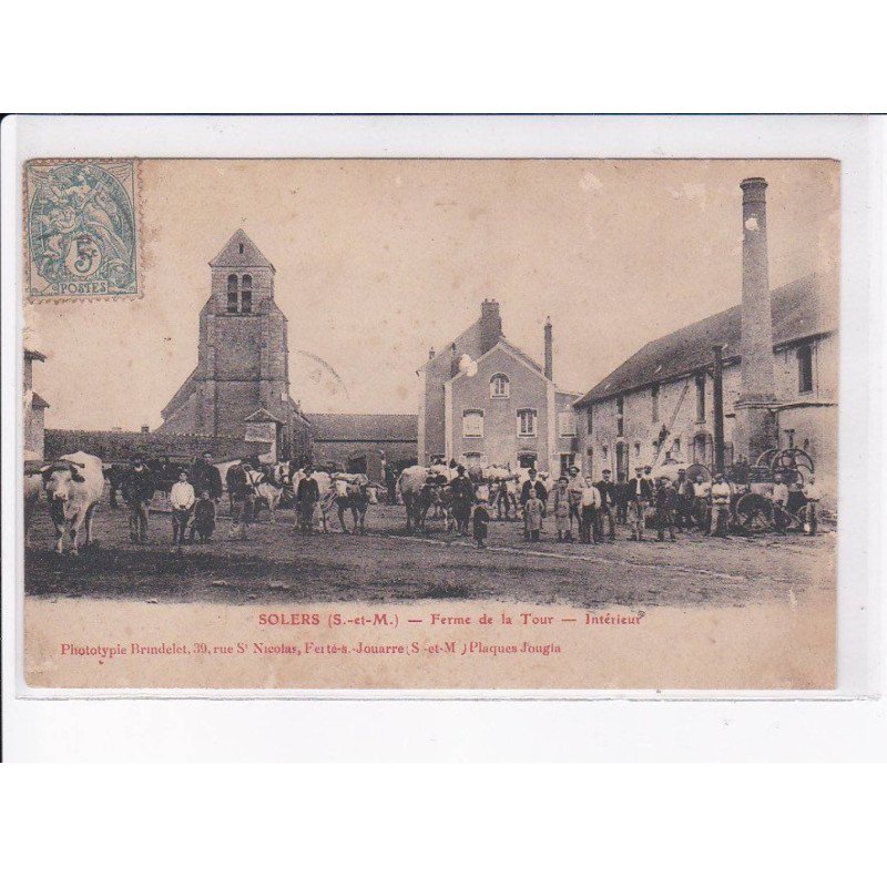 SOLERS: ferme de la tour, intérieur - état